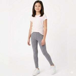 The Children’s Place Grey with Silver dots leggings for girls Size XXL 16